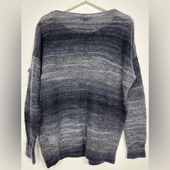 Vince sweater sequined gray size M - Picture 4 of 7